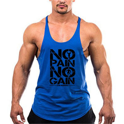 sanyamk Summer Y Back Gym Stringer Tank Top Men Cotton Clothing Bodybuilding Sleeveless Shirt Fitness Vest Muscle Singlets Workout Tank