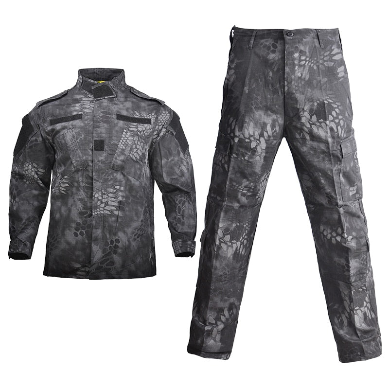 sanyamk Tactical Military Uniform Camouflage Army Men Clothing Special Forces Airsoft Soldier Training Combat Jacket Pant Male Suit