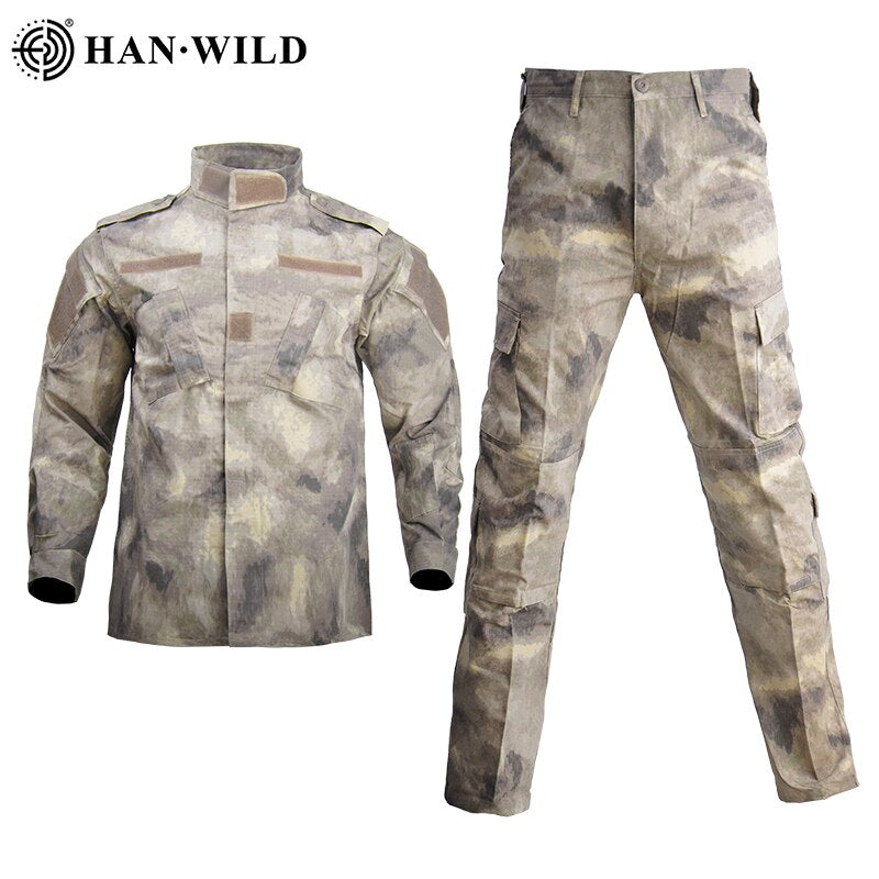 sanyamk Tactical Military Uniform Camouflage Army Men Clothing Special Forces Airsoft Soldier Training Combat Jacket Pant Male Suit