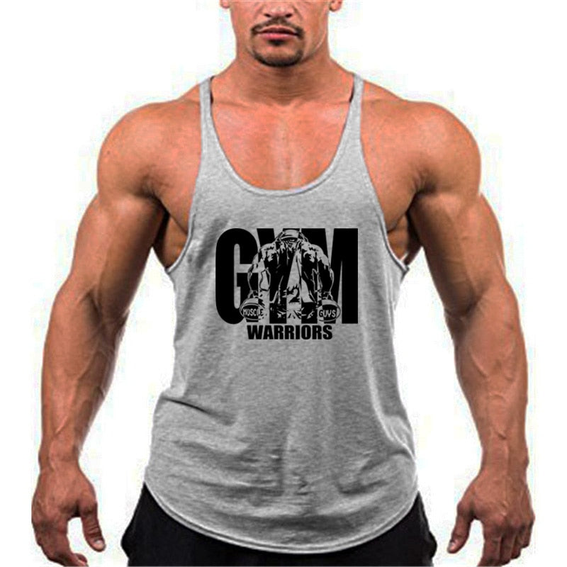 sanyamk Summer Y Back Gym Stringer Tank Top Men Cotton Clothing Bodybuilding Sleeveless Shirt Fitness Vest Muscle Singlets Workout Tank