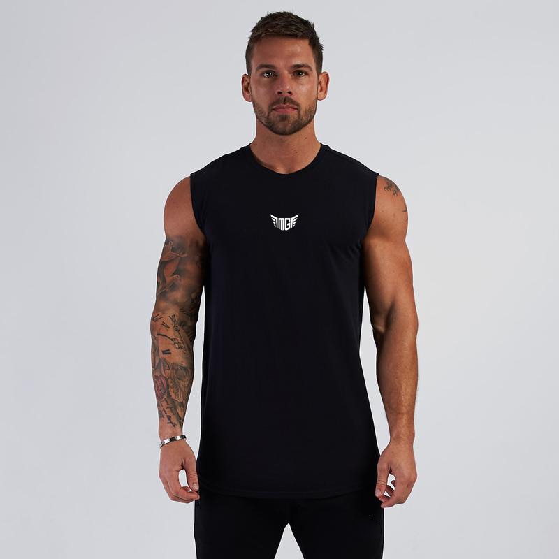 sanyamk Summer Compression Gym Tank Top Men Cotton Bodybuilding Fitness Sleeveless T Shirt Workout Clothing Mens Sportswear Muscle Vests