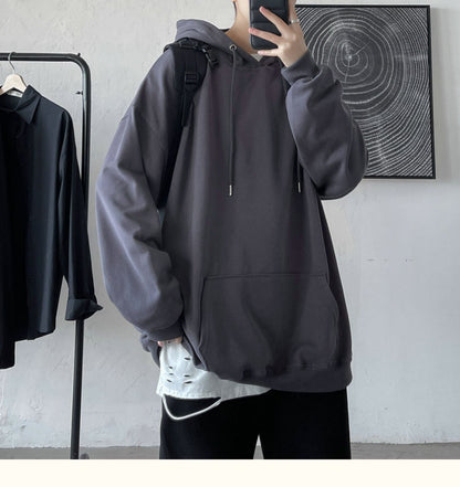 Bonsir Fashion Brand Men's Hoodies Spring Autumn Hip Hop Streetwear Men Pullover Sweatshirts Hoodies Mens Solid Color Hoodie Male