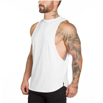 sanyamk Running Shirt Men Tank Tops Sport O-neck Sleeveless T-shirt Gym Clothing Training workout Vest Breathable Sportswear Jerseys