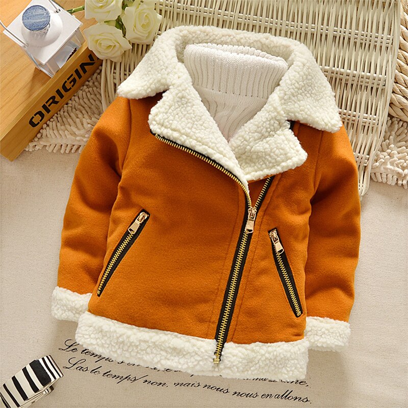 IENENS Winter Coat Kids Baby Boys Girls Jacket Clothes Clothing Infant Boy Girl Child Tops Wool Jackets Denim Coat