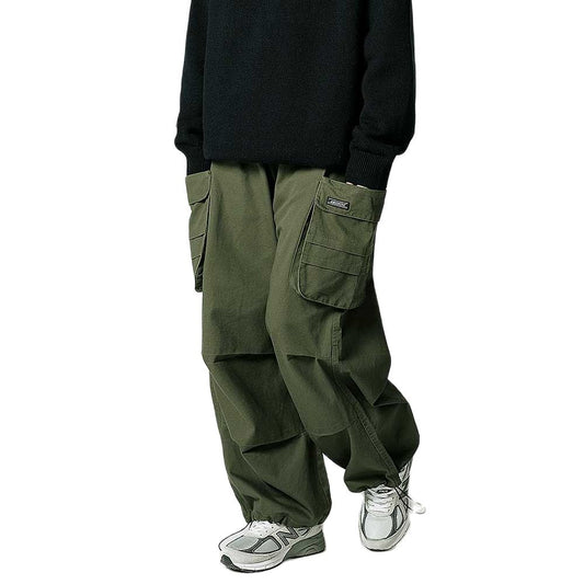 Bonsir Trendy Cargo Pants Men and Women Casual bf Trousers Wide Leg Straight Loose Baggy Pants Streetwear Hiphop Harem Pants Clothing