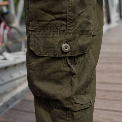 Bonsir Trendy Loose Baggy Cargo Pants Men Casual Tactical Trousers Leg Pocket Straight Pants Hiphop Harem Streetwear Clothing