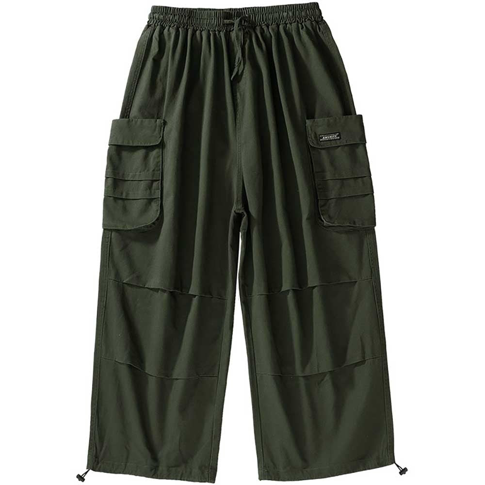 Bonsir Trendy Cargo Pants Men and Women Casual bf Trousers Wide Leg Straight Loose Baggy Pants Streetwear Hiphop Harem Pants Clothing