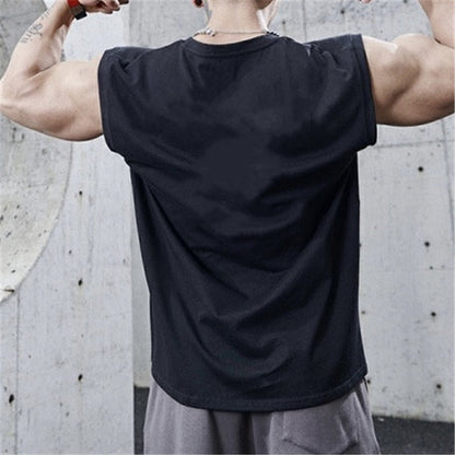 sanyamk 2022  New Gyms Tank Top Summer Brand Sleeveless Shirt Sports Fitness Tank Top Men printing bodybuilding undershirt Running vest