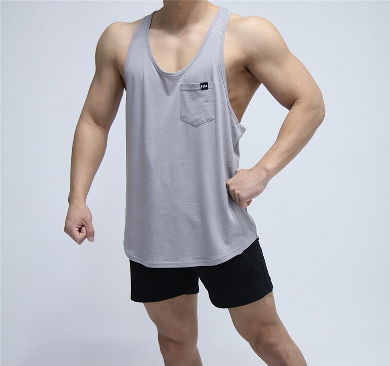 sanyamk Mens Bodybuilding Tank top Gyms Fitness sleeveless shirt 2020 New Male Running vest Cotton Sports Singlet vest men clothing