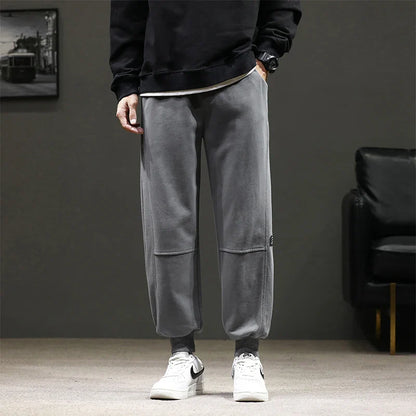 Bonsir -  spring and autumn new casual pants men's trend Korean version of the all-match tie pants student trousers