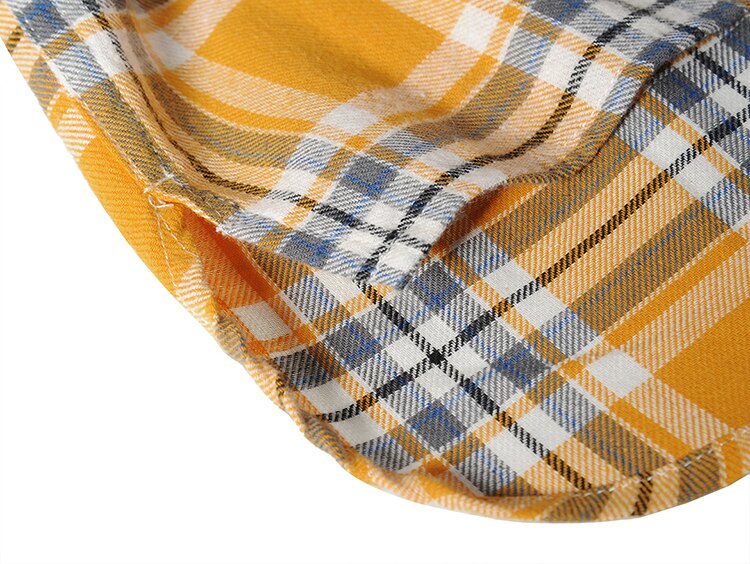 sanyamk Valentine's Day trendy mens fashion Retro Scottish Plaid Shirts Men Black/blue/red/yellow Fashionable Swag Oversize Striped Tartan Shirts All-match Clothes Male