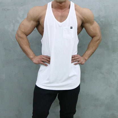 sanyamk Mens Bodybuilding Tank top Gyms Fitness sleeveless shirt 2020 New Male Running vest Cotton Sports Singlet vest men clothing