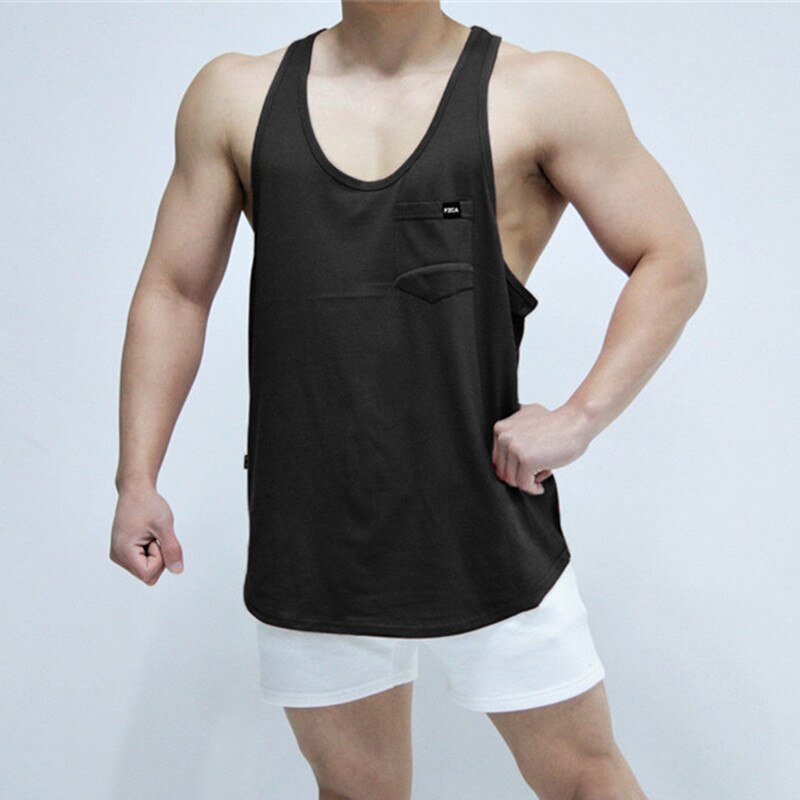 sanyamk Mens Bodybuilding Tank top Gyms Fitness sleeveless shirt 2020 New Male Running vest Cotton Sports Singlet vest men clothing