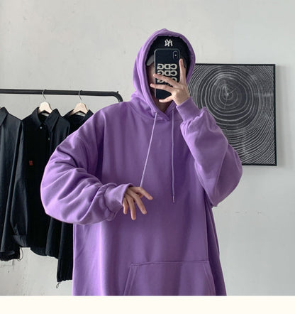 Bonsir Fashion Brand Men's Hoodies Spring Autumn Hip Hop Streetwear Men Pullover Sweatshirts Hoodies Mens Solid Color Hoodie Male