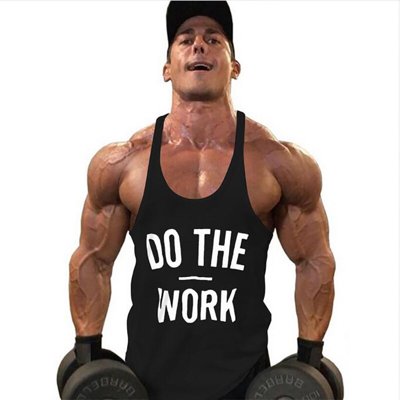 sanyamk Newest clothes Fit gym Stringer Tank Top Men Regata Fitness mens sporting Vest Singlet Bodybuilding Shirt Clothes Men