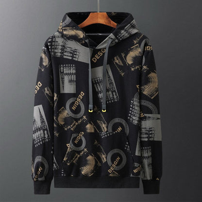 sanyamk Spring Autumn Men's Printed Hoodies Loose Oversize Sweatshirts Streetwear  Hip Hop Fashion Pullover for Male 8XL