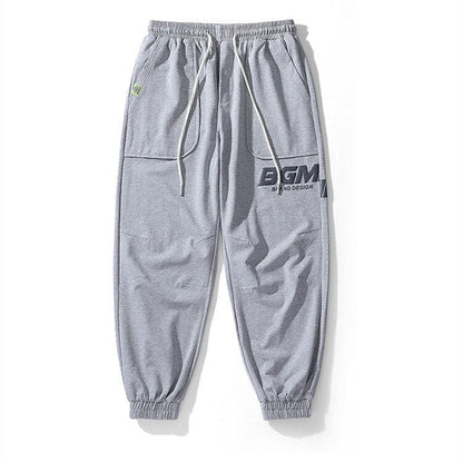 sanyamk Knit Pants Men  Spring New Loose Casual Sweatpants Ami Khaki Cotton Trousers Men Offset Print Joggers Portswear Tracksuit