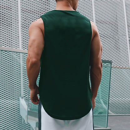 sanyamk Tank Top Men Mesh Quick Dry Bodybuilding Sleeveless Shirt Fitness Singlets Basketball Sportswear Muscle Vest Summer Clothing