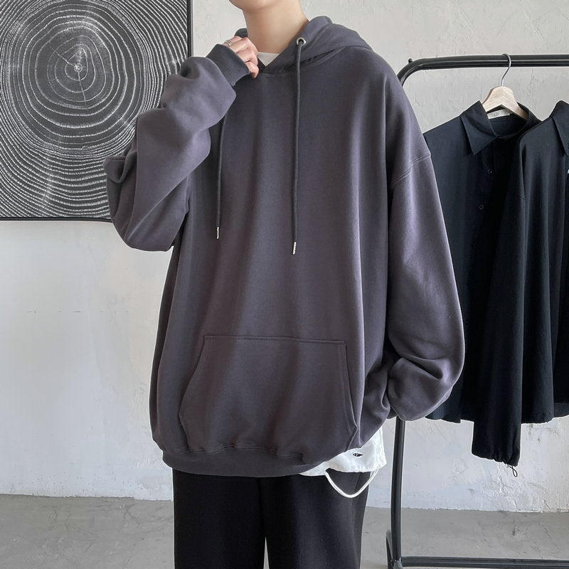 Bonsir Fashion Brand Men's Hoodies Spring Autumn Hip Hop Streetwear Men Pullover Sweatshirts Hoodies Mens Solid Color Hoodie Male