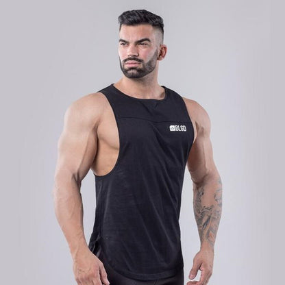 sanyamk 2022 NEW Summer GYM Vest Sport Tank Tops Men Cotton Running Vest Sleeveless Sport T Shirt Fitness Top Bodybuilding men Tank Tops