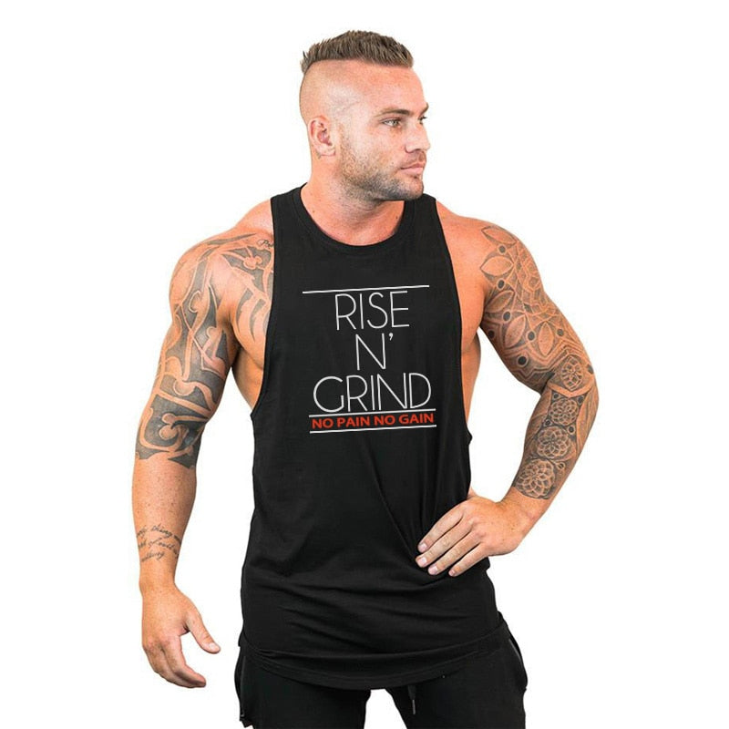 sanyamk New Brand Summer Gyms Clothing Bodybuilding Tank Top Men Fitness Singlet Sleeveless Shirt Cotton muscle Vest for man