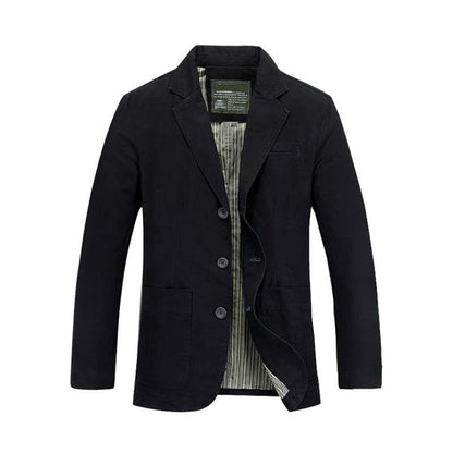 sanyamk Fashion Men Blazer Jacket Cotton Coat Casual Blazer Suits Military Style New Brand Man Clothing Plus Size M-4XL