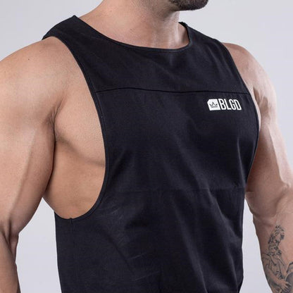 sanyamk 2022 NEW Summer GYM Vest Sport Tank Tops Men Cotton Running Vest Sleeveless Sport T Shirt Fitness Top Bodybuilding men Tank Tops