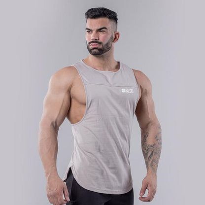 sanyamk 2022 NEW Summer GYM Vest Sport Tank Tops Men Cotton Running Vest Sleeveless Sport T Shirt Fitness Top Bodybuilding men Tank Tops