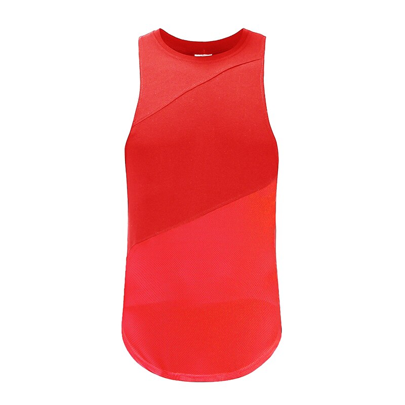 sanyamk New Summer Running Vest Men Cotton Mesh Bodybuilding Undershirt Fitness Sleeveless t shirt Gym Tank Top Men Sports Vest Clothing