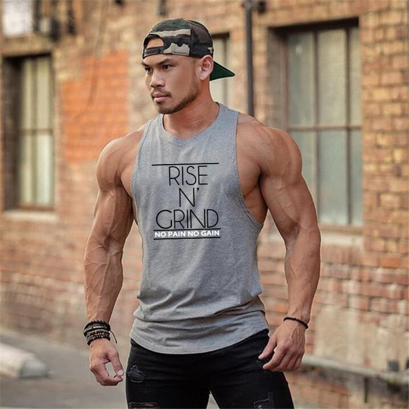 sanyamk New Brand Summer Gyms Clothing Bodybuilding Tank Top Men Fitness Singlet Sleeveless Shirt Cotton muscle Vest for man