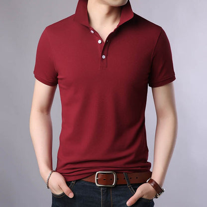 sanyamk 2022 New Fashion Brands Polo Shirt Men's 100% Cotton Summer Slim Fit Short Sleeve Solid Color Boys Polos Casual Mens Clothing