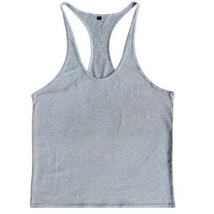 sanyamk Summer Mens Vest Sport Bodybuilding Tank Tops Gym Fitness Clothing Male Solid Pure Cotton Breathable Quick Dry Undershirt M-XXL