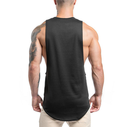 sanyamk Running Shirt Men Tank Tops Sport O-neck Sleeveless T-shirt Gym Clothing Training workout Vest Breathable Sportswear Jerseys