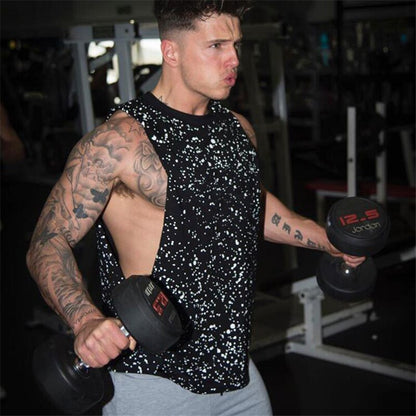 sanyamk Mens Running Vest Gym Sleeveless T Shirt Summer 2022 Mens Sports Tank Top Bodybuilding Fitness Workout Training Singlet