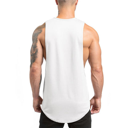 sanyamk Running Shirt Men Tank Tops Sport O-neck Sleeveless T-shirt Gym Clothing Training workout Vest Breathable Sportswear Jerseys