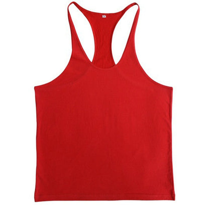 sanyamk Summer Mens Vest Sport Bodybuilding Tank Tops Gym Fitness Clothing Male Solid Pure Cotton Breathable Quick Dry Undershirt M-XXL