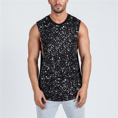 sanyamk Mens Running Vest Gym Sleeveless T Shirt Summer 2022 Mens Sports Tank Top Bodybuilding Fitness Workout Training Singlet