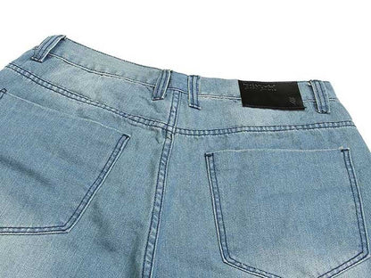 sanyamk Summer Mens Shorts Hip Hop Harem Denim Jeans Boardshorts American Fashion Loose Baggy Cotton Shorts Big Size 30-46