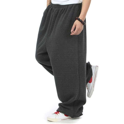 Bonsir Dance Hip Hop Sweatpants Harem Mens Joggers Pants Cotton Loose Baggy Sweat Pants Streetwear Trousers Wide Leg Men Clothes