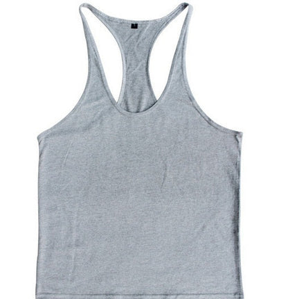 sanyamk Summer Mens Vest Sport Bodybuilding Tank Tops Gym Fitness Clothing Male Solid Pure Cotton Breathable Quick Dry Undershirt M-XXL