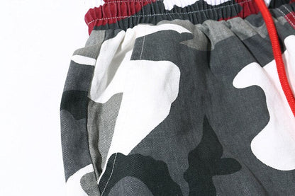 sanyamk Multiple Pockets Camouflage Patch Cotton Men Hip Hop Cargo Pants Joggers Casual Drawstring Pencil Trousers Spodnie Dresowe