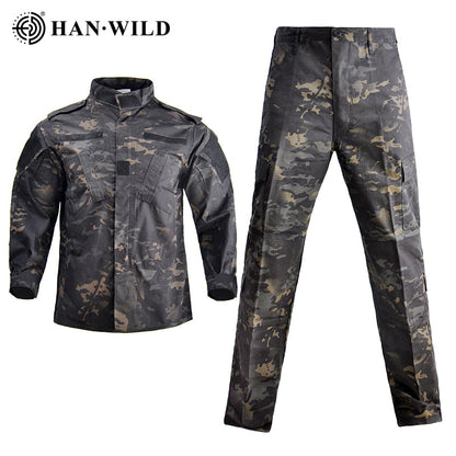 sanyamk Tactical Military Uniform Camouflage Army Men Clothing Special Forces Airsoft Soldier Training Combat Jacket Pant Male Suit