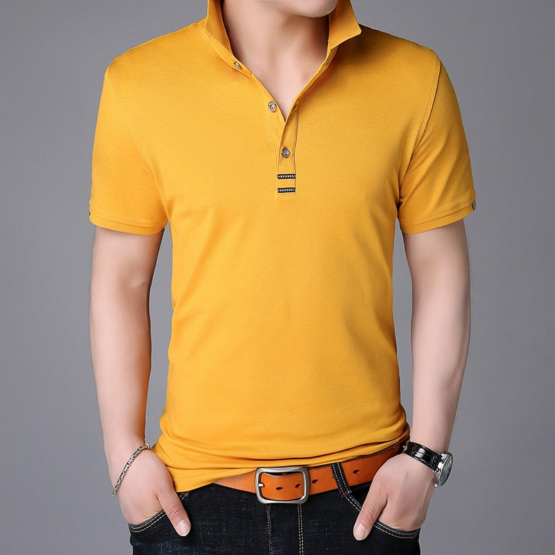 sanyamk Top Quality 2022 New Summer Designer Brand Mens Polo Shirts Turn Down Collar Short Sleeve Casual Tops Fashions Men's Clothing