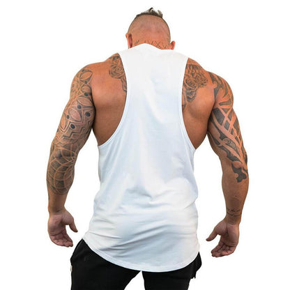 sanyamk Mens Sports Gym Brand Workout Casual Tank Top Clothing Bodybuilding Fashion Vest Muscle Fitness Singlets Sleeveless Shirt