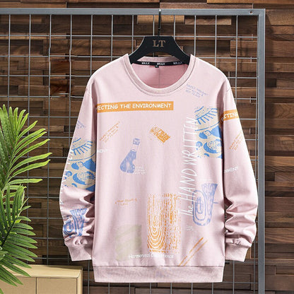 Bonsir Fall Men Large Size 9Xl Sweatshirts Modern Design Printing Youthful Style Streetwear All-Match Trendy Hip Hop Oversize Male Tops