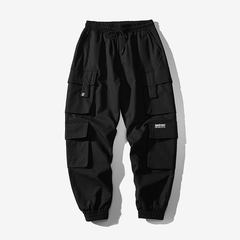 sanyamk New Streetwear Men&#39;s Multi Pockets Cargo Harem Pants Hip Hop Casual Male Track Pants Joggers Trousers Harajuku Men Pants