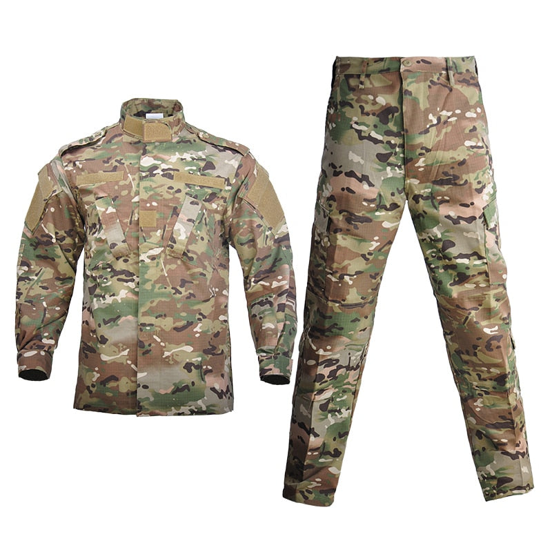 sanyamk Tactical Military Uniform Camouflage Army Men Clothing Special Forces Airsoft Soldier Training Combat Jacket Pant Male Suit