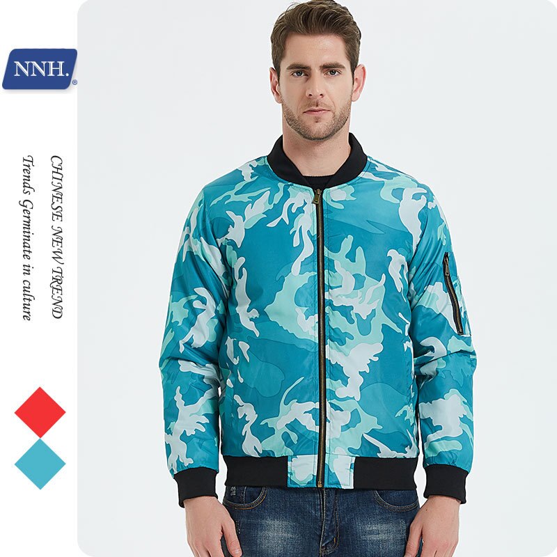 Bonsir Jas Spring New Men's Clothes Oversized Camouflage Bomber Jackets Baseball Collar Plus Big Outwear Zip Up Coat Streetwear