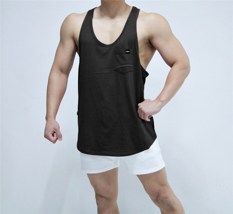 sanyamk Mens Bodybuilding Tank top Gyms Fitness sleeveless shirt 2020 New Male Running vest Cotton Sports Singlet vest men clothing