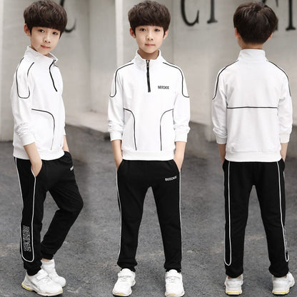 Boys Sportswear Spring Autumn Casual Toddler Teens Boys Clothes Long Sleeve Coat Pant Children Clothing Set Kids